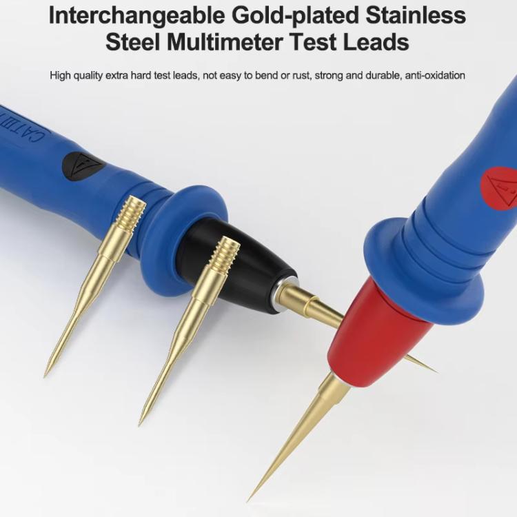 Replaceable Stainless Steel Probe Tips Soft Silicone Multimeter Probe Tips