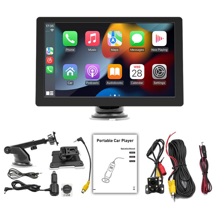 Car Universal Screen Stereo HD MP5 Player Reversing Monitor With Rear View Camera