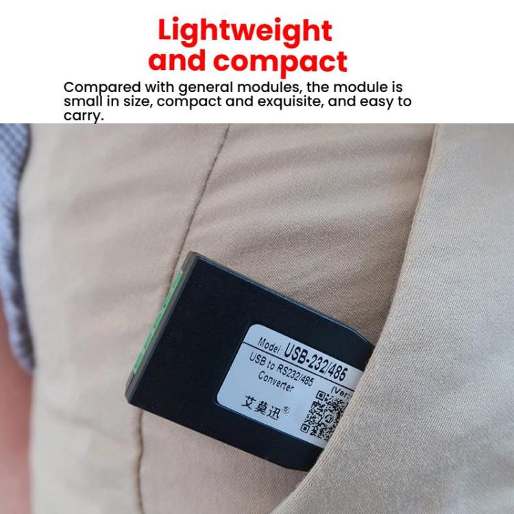 AMSAMOTION USB to RS232/485 Converter Adapter for Industrial Automation, PLC, POS