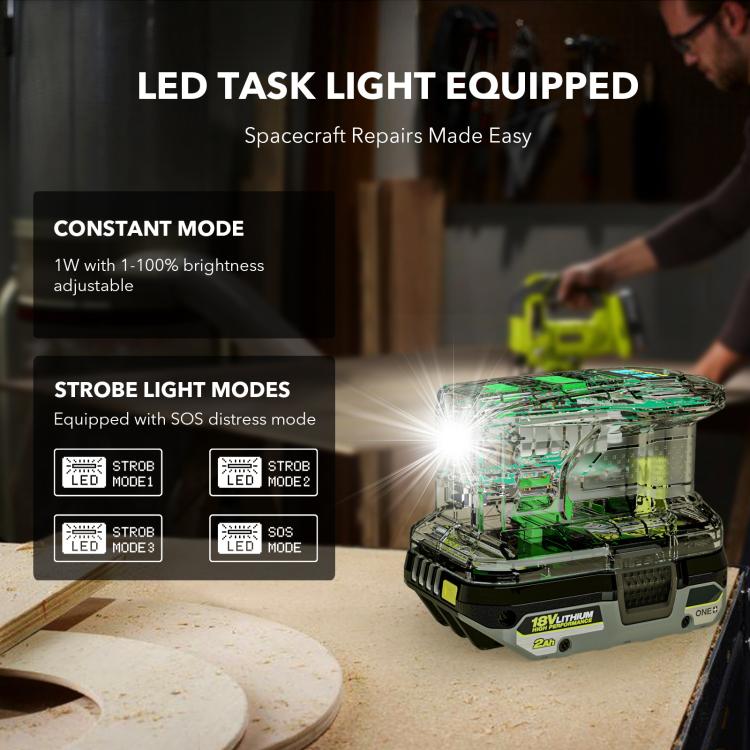 For RYOBI 18V Lithium Battery 100W Fast Charger & 145W Discharge Power Station