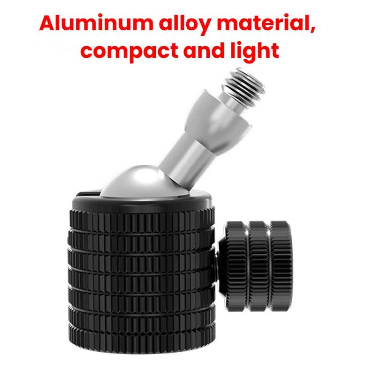 Female To 1/4 Male Universal Mini Ball Head Adapter Mount Aluminium Alloy Mobile Phone Camera Tripod Accessories