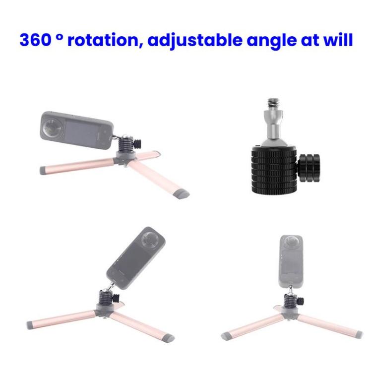 Female To 1/4 Male Universal Mini Ball Head Adapter Mount Aluminium Alloy Mobile Phone Camera Tripod Accessories
