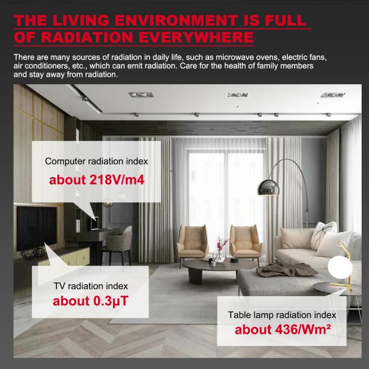 HABOTEST HT628B Multi-Field EMF Meter Rechargeable Electromagnetic Radiation Tester