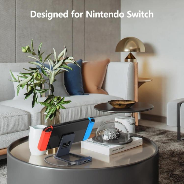 For Nintendo Switch / Switch 2 / Switch OLED Game Console Base HD Video Converter 3 In 1 Expansion Dock For TV Screen Mirroring