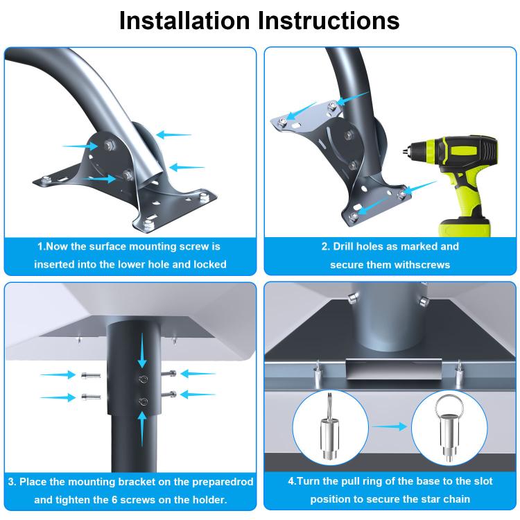 For Starlink Gen 3 / V4 Bracket Base Set