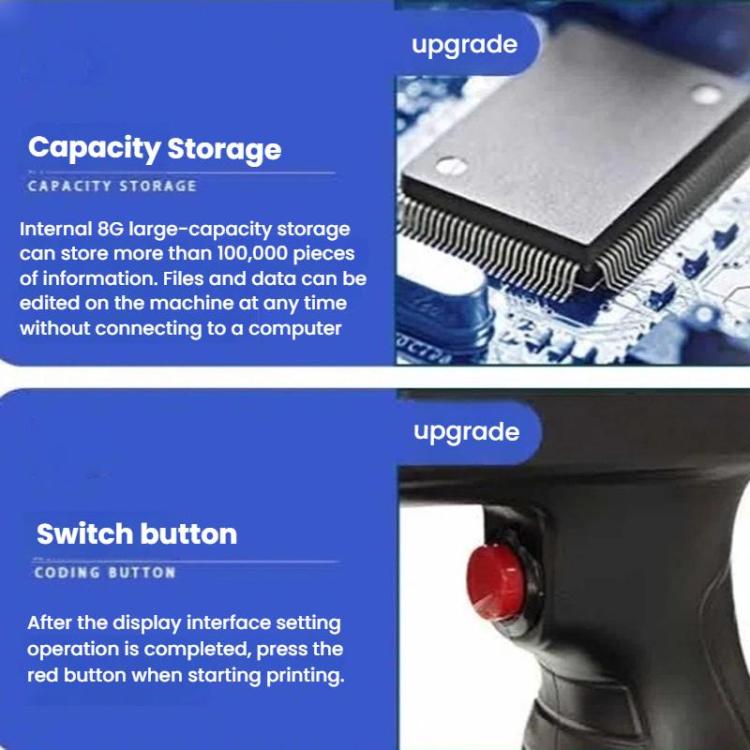 Yaomatec 12.7mm 28-Language Date Coding Handheld Inkjet Printer, US Plug