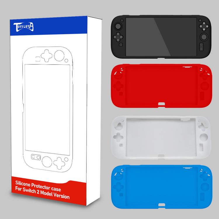 For Nintendo Switch 2 Console Soft Silicone Full-Body Case Anti-Slip Protective Cover