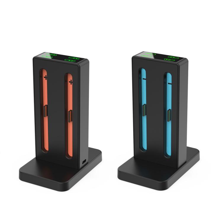 DOBE 4-in-1 Magnetic Charging Station for Nintendo Switch 2 Controllers with LED Indicators & Cartridge Storage