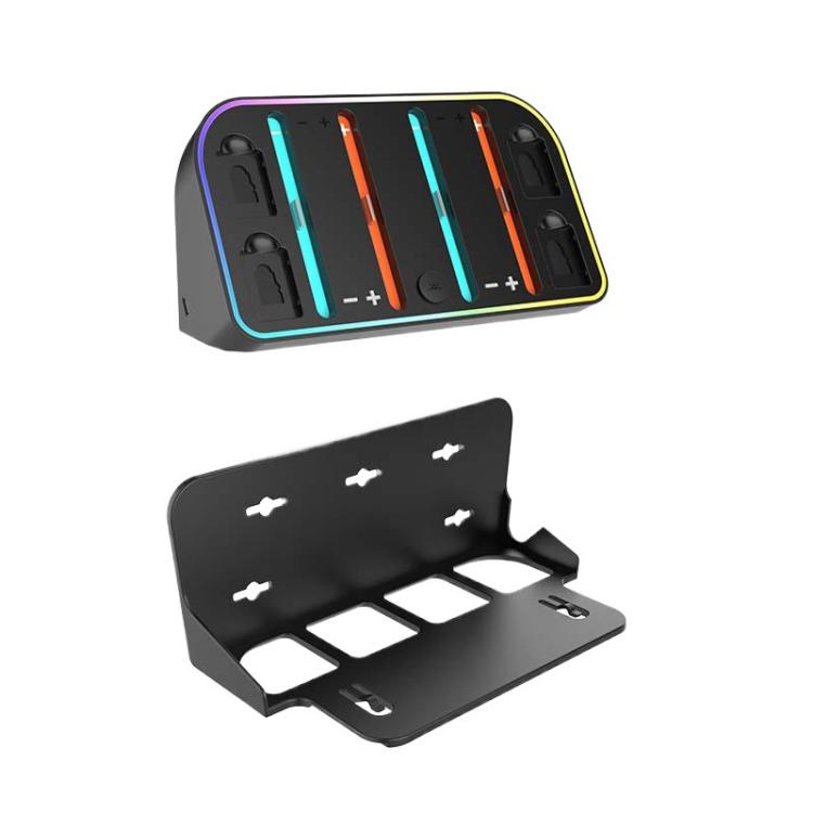 For Nintendo Switch 2 JoyCon Wall-Mounted Charging Dock with RGB Lighting