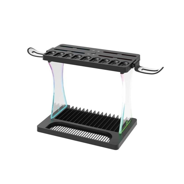 For Nintendo Switch 2 Joy-Con Multi-Functional Holder Charging Station with RGB Lights 25 Game Card Storage