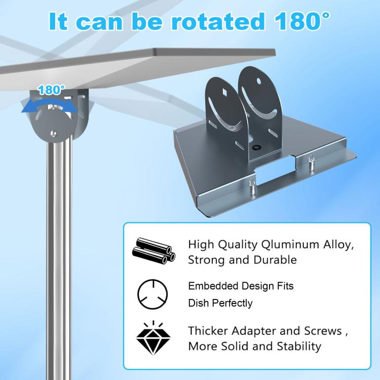For Starlink V4 / Gen 3 Outdoor Bracket With Ground Plug Adapter