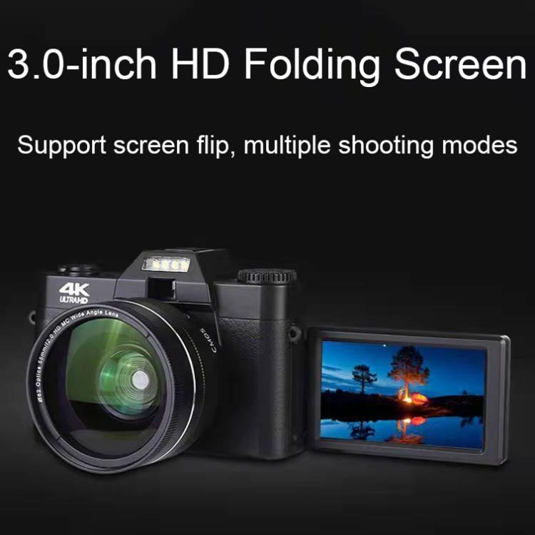 R10 4K HD 75MP Retro Mirrorless Camera 16x Zoom WiFi Digital Camera With 3-Inch Flip Screen