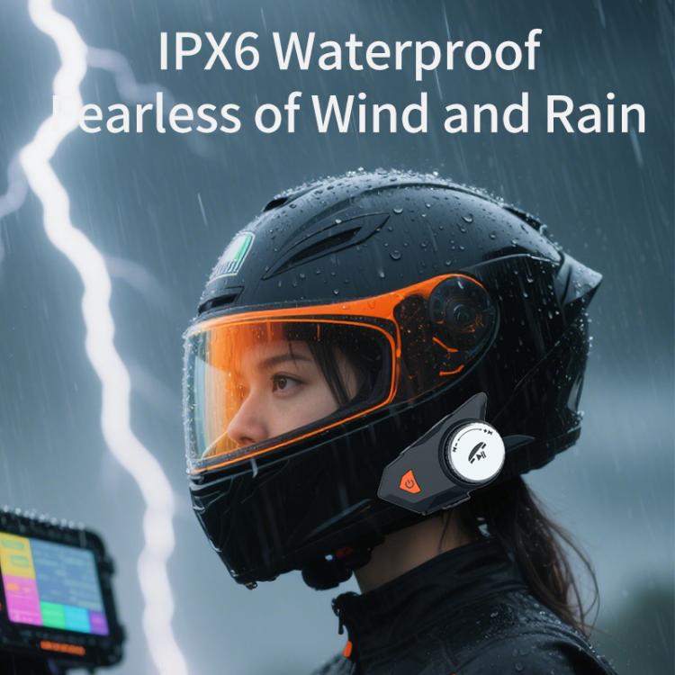 M9 Motorcycle Helmet Bluetooth Headset IPX6 Waterproof,  Auto Answer, HD Sound for Riders/Delivery/Group Intercom