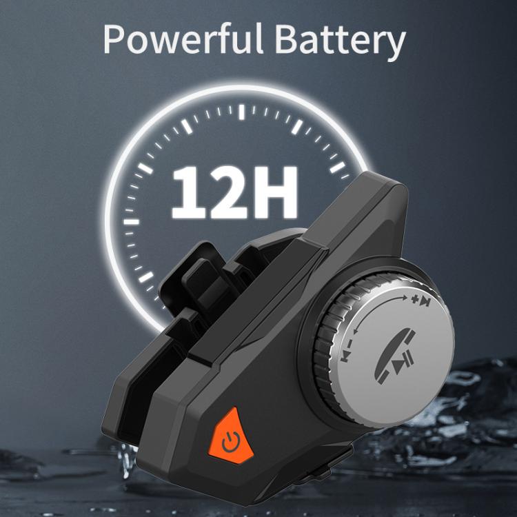 M9 Motorcycle Helmet Bluetooth Headset IPX6 Waterproof,  Auto Answer, HD Sound for Riders/Delivery/Group Intercom