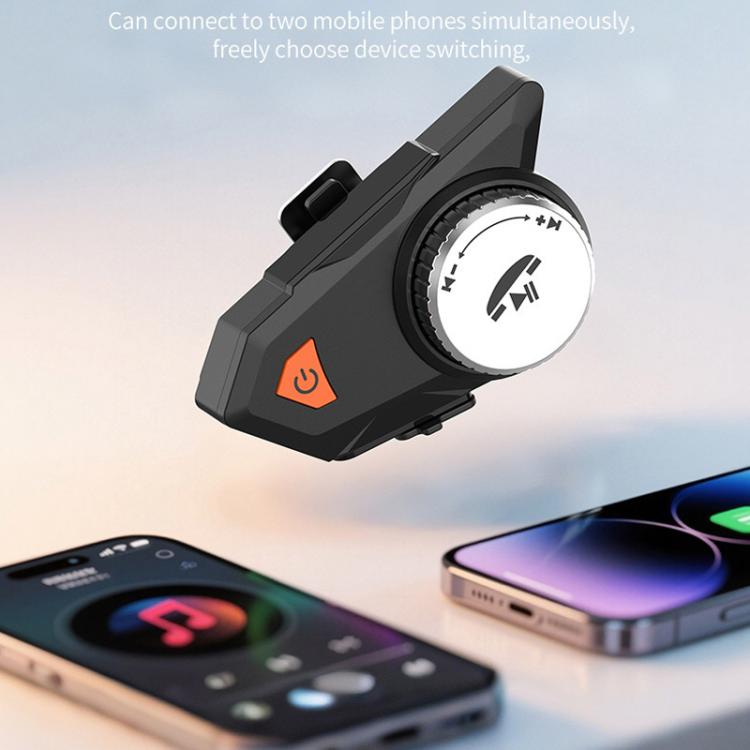 M9 Motorcycle Helmet Bluetooth Headset IPX6 Waterproof,  Auto Answer, HD Sound for Riders/Delivery/Group Intercom