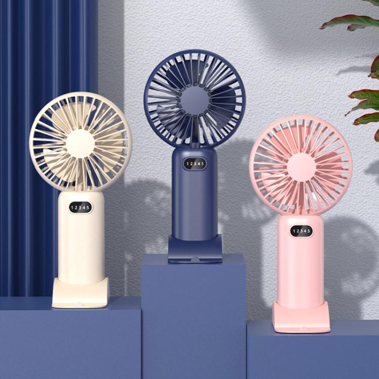 5-speed Wind Speed Handheld USB Charging Small Fan With Desktop Stand