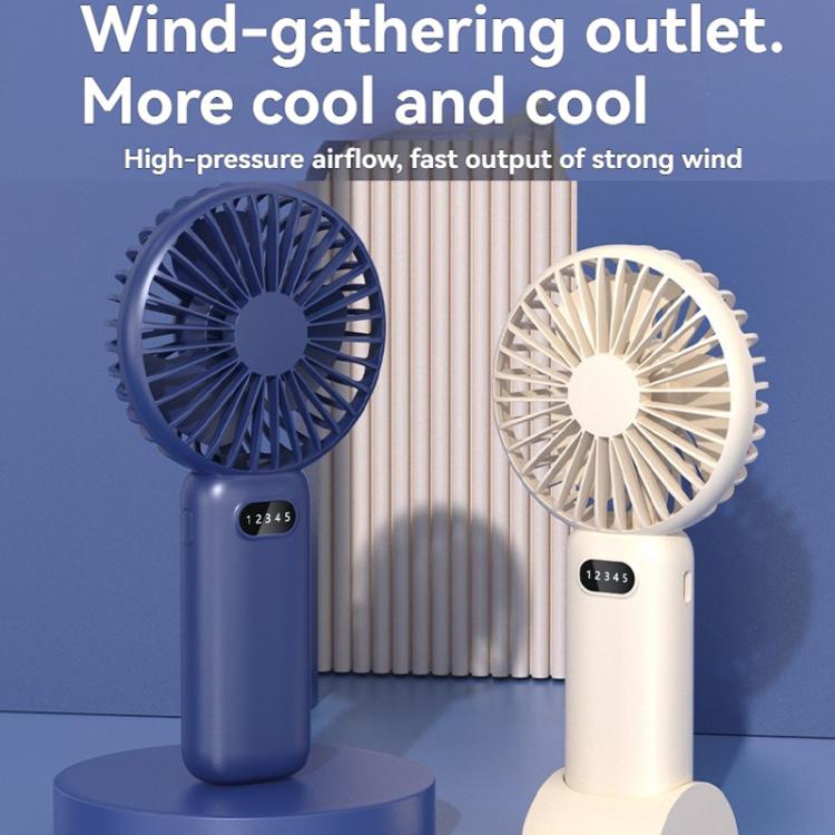 5-speed Wind Speed Handheld USB Charging Small Fan With Desktop Stand