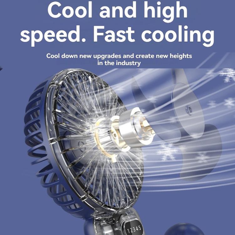 5-speed Wind Speed Handheld USB Charging Small Fan With Desktop Stand