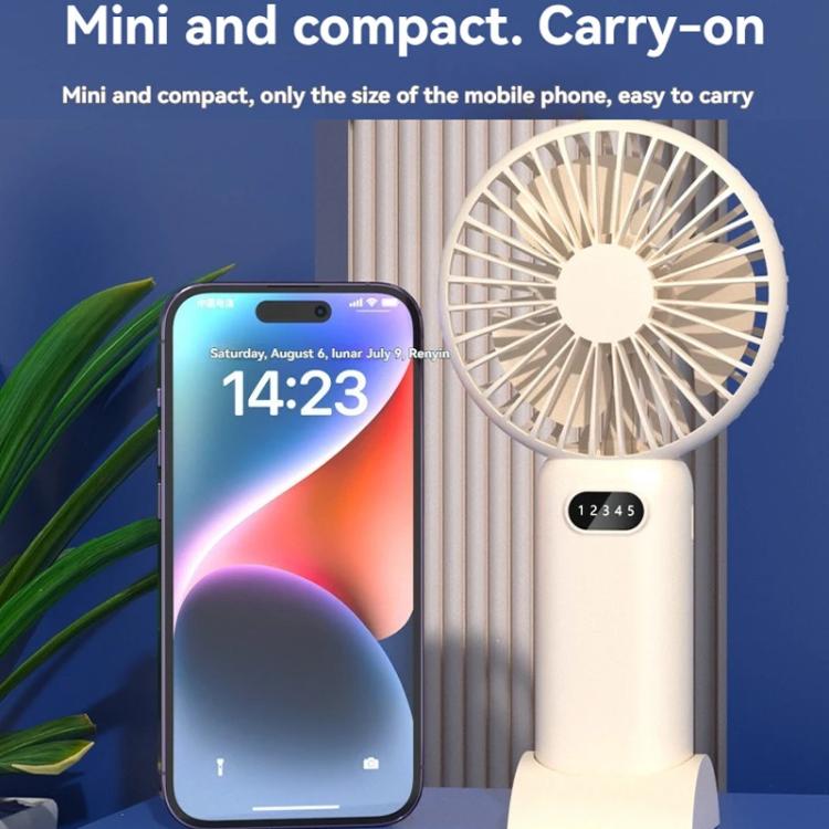 5-speed Wind Speed Handheld USB Charging Small Fan With Desktop Stand