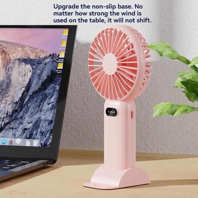 5-speed Wind Speed Handheld USB Charging Small Fan With Desktop Stand