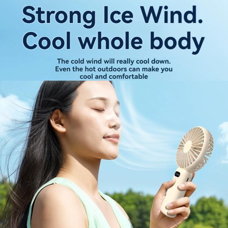 5-speed Wind Speed Handheld USB Charging Small Fan With Desktop Stand