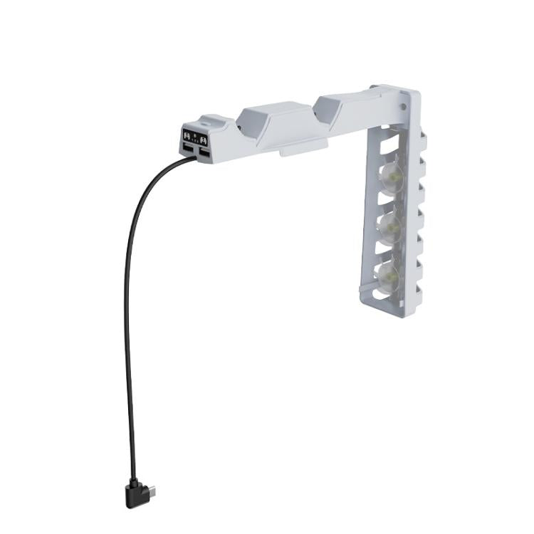 For PS5 Slim Controller 2-in-1 Charging Station Cooling Fan With RGB Lighting