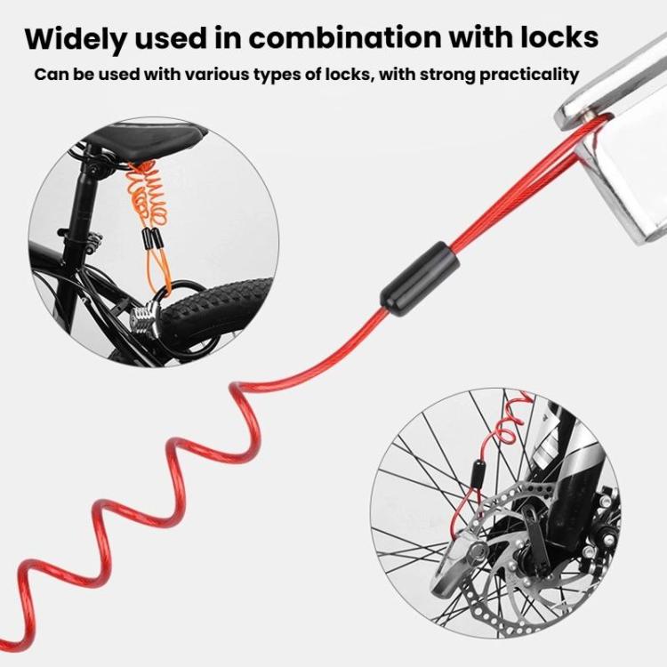 Bicycle Disc Brake Lock Portable Motorcycle Reminder Rope Lock Accessories