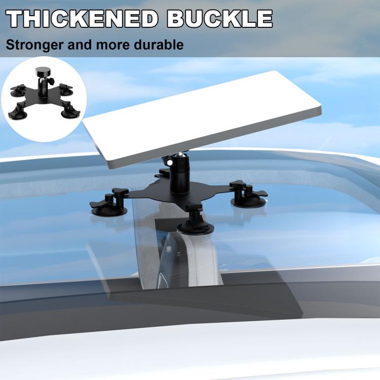 For Starlink Mini Magnetic Car Mount Suction Cup Bracket + Connection Block