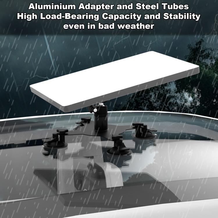 For Starlink Mini Magnetic Car Mount Suction Cup Bracket + Connection Block