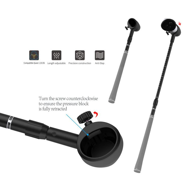 For Meta Quest 3S / 3 / 2 DOBE TY-3881 Handle Golf Club Universal Sports Club Grip