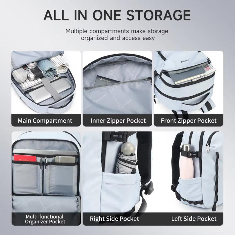 Large Capacity Sports & Travel Backpack 15.6 Inch Lightweight Business Laptop Bag