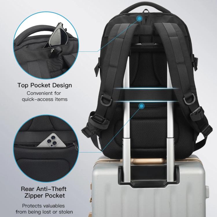 Large Capacity Sports & Travel Backpack 15.6 Inch Lightweight Business Laptop Bag