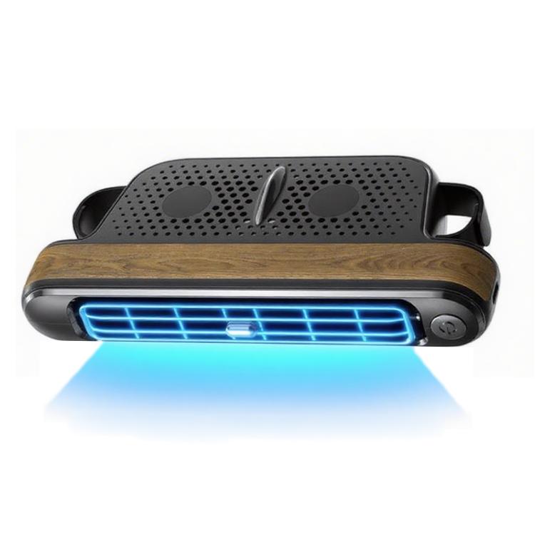 Car Rear Seat USB Plug-in Dual Turbine Silent Bladeless Electric Fan