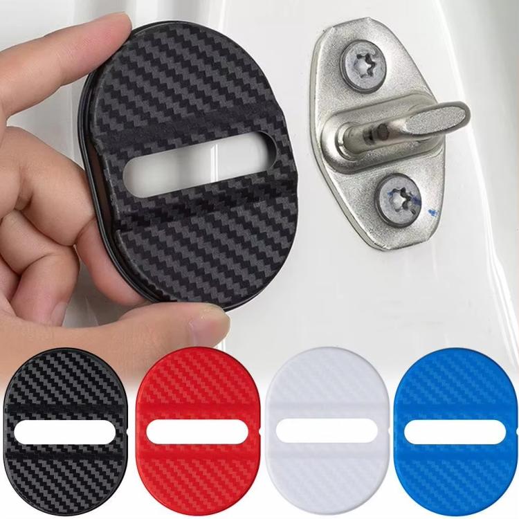 5sets Door Latch Protector Plastic Door Latch Cover Shock Absorbing Noise Reducing Soundproofing Adhesive Sticker