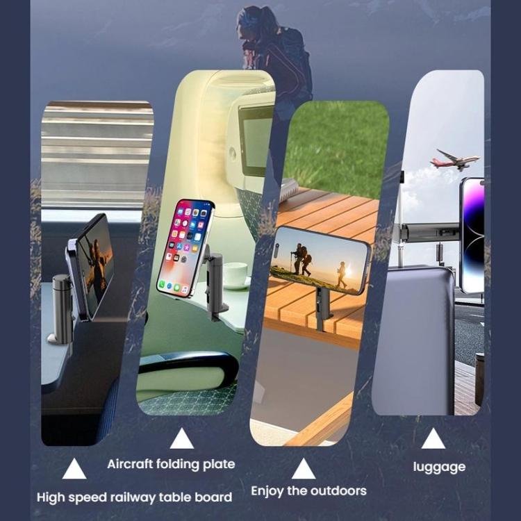 Portable High-speed Rail Airplane Dining Table Mobile Phone Holder