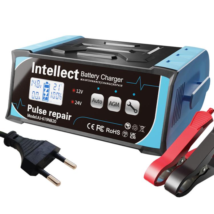 12V/24V Car Battery Charger Intelligent Pulse Lead-acid Battery Repair