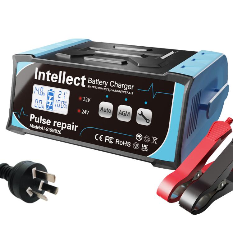 12V/24V Car Battery Charger Intelligent Pulse Lead-acid Battery Repair
