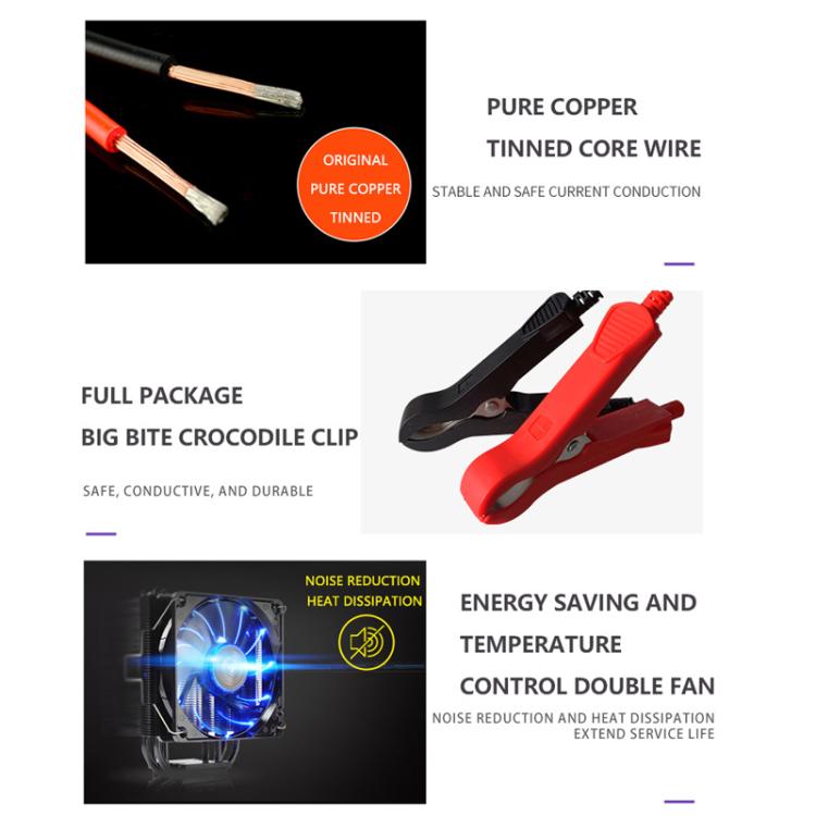 12V/24V Car Battery Charger Intelligent Pulse Lead-acid Battery Repair