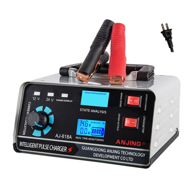 ANJING 12-24V Car Motorcycle Battery Charger Pure Copper Intelligent Pulse Repair