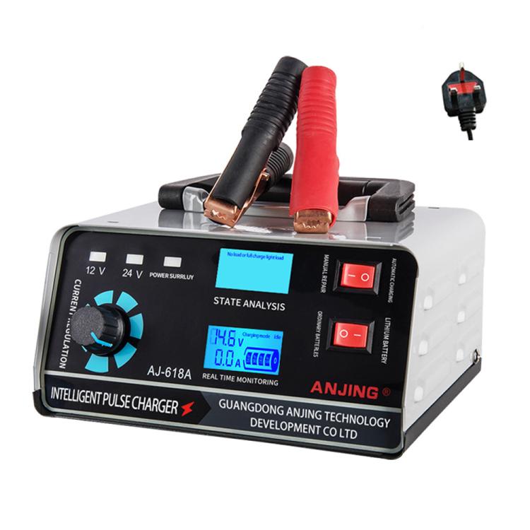 ANJING 12-24V Car Motorcycle Battery Charger Pure Copper Intelligent Pulse Repair
