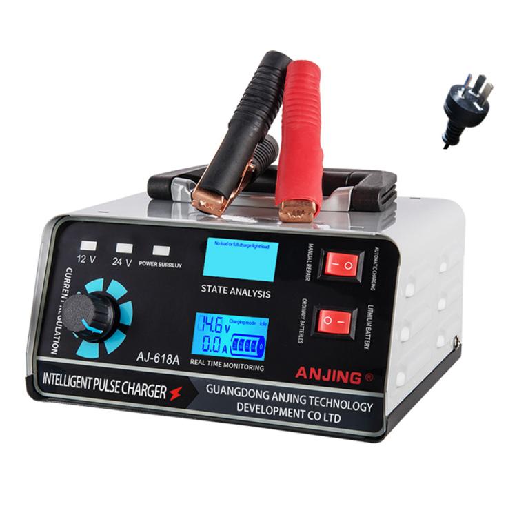 ANJING 12-24V Car Motorcycle Battery Charger Pure Copper Intelligent Pulse Repair