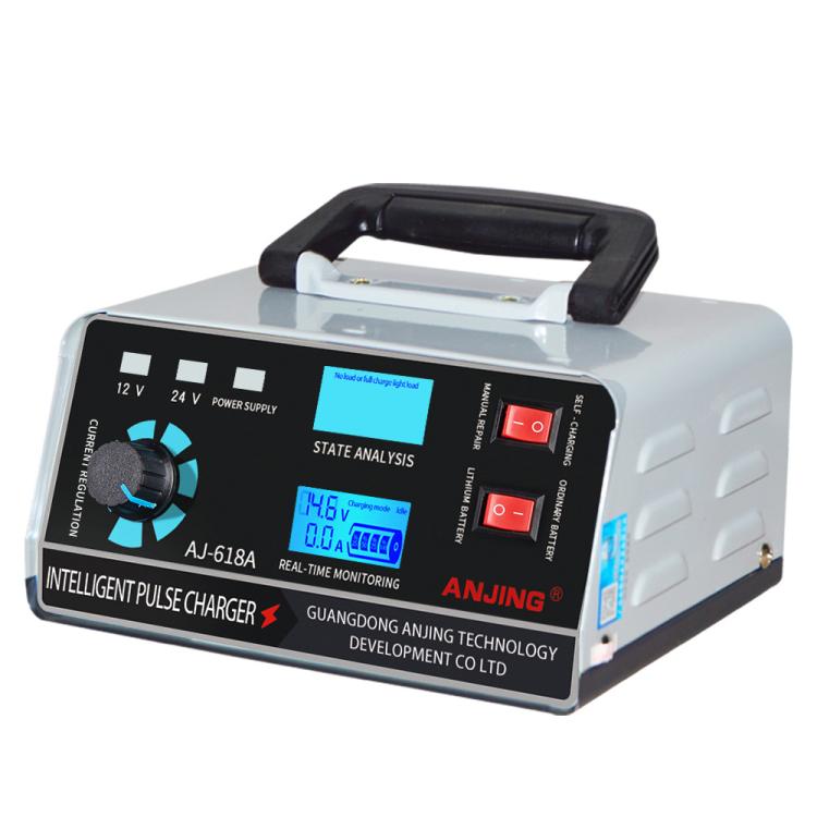 ANJING 12-24V Car Motorcycle Battery Charger Pure Copper Intelligent Pulse Repair
