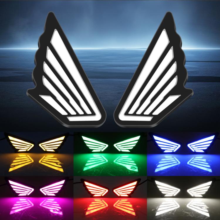 1pairs Motorcycle High-Brightness Winged Eagle Eye Lights Modified Headlights