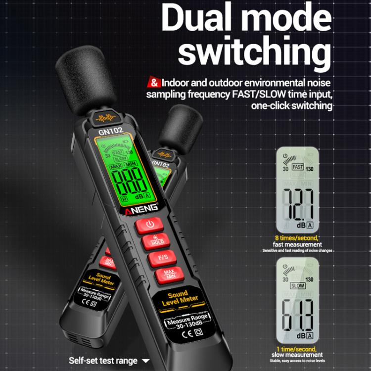 ANENG Sound Decibel Tester Volume Sound Level Noise Meter