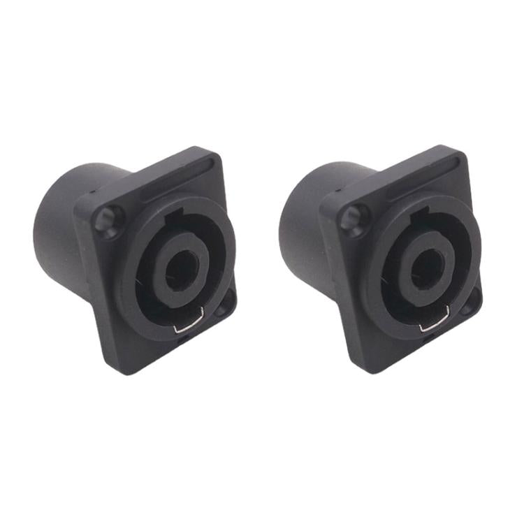 2pcs Speaker Ohm Socket Four-core Plug With Iron Piece