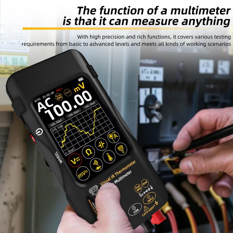 BSIDE SH9 Infrared Thermal Imaging Multimeter Touchscreen High-Definition Thermal Imaging Thermometer Electrical Floor Heating Inspection