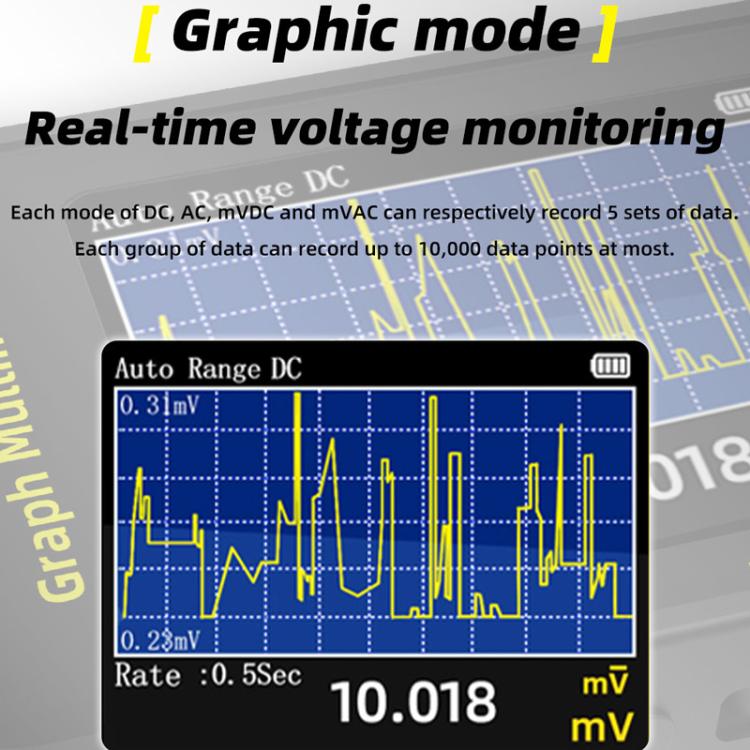 High-Precision Digital Graphic Recording Multimeter Color Screen 20000-Character Multimeter