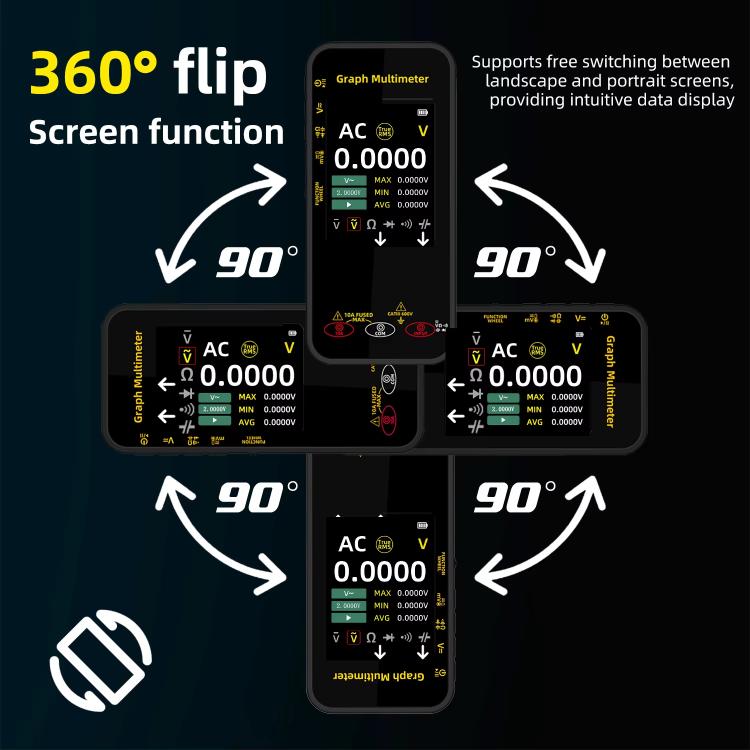High-Precision Digital Graphic Recording Multimeter Color Screen 20000-Character Multimeter