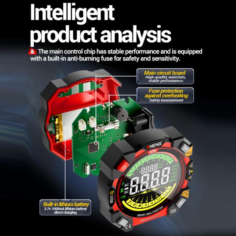 ANENG Intelligent High-precision Double-tube Fuse Digital Multimeter