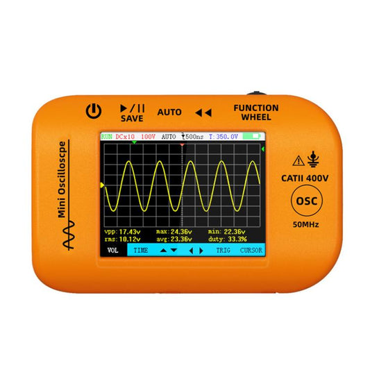 Miniature Oscilloscope Signal Generator Rechargeable Handheld Color Screen 50MHz Oscilloscope